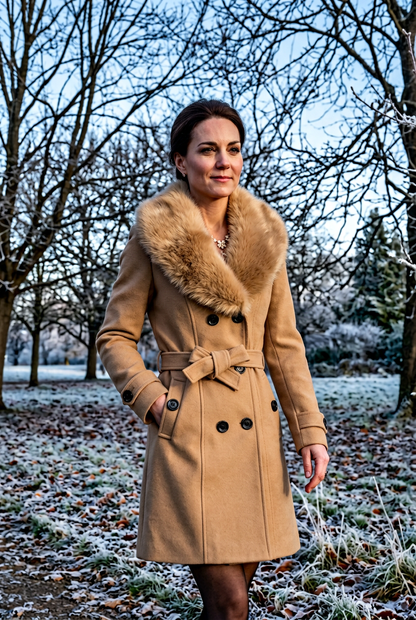 Eloisa Cuffaro™ Elegant Belted Coat for Day and Night