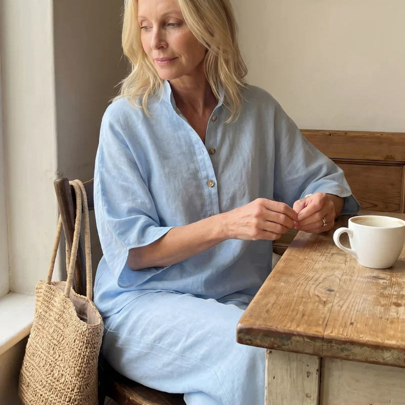 Elsa Berardi™ Relaxed Tunic and Pants Matching Set