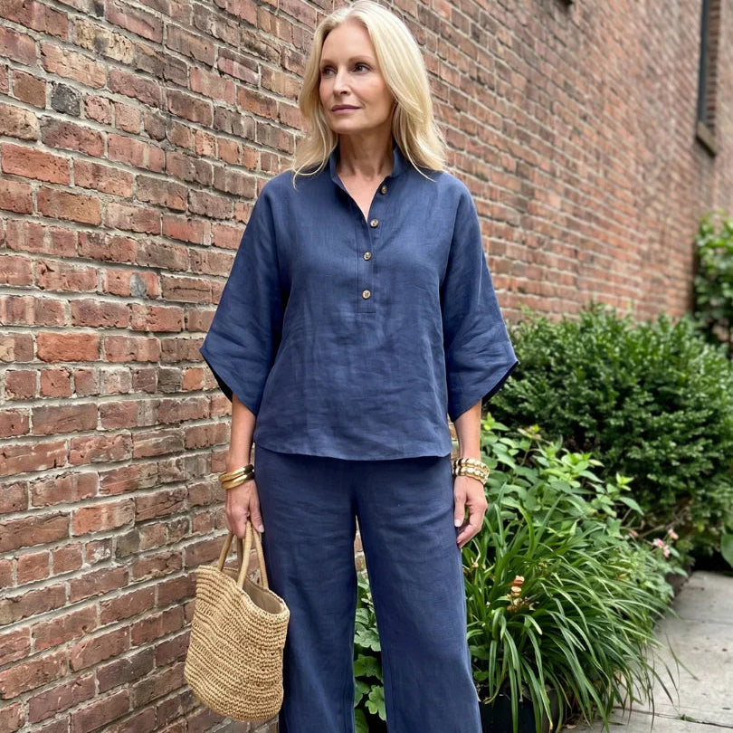 Elsa Berardi™ Relaxed Tunic and Pants Matching Set