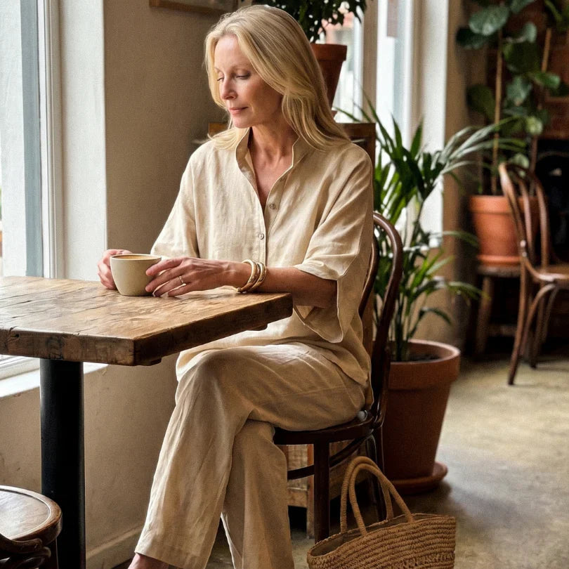 Elsa Berardi™ Relaxed Tunic and Pants Matching Set