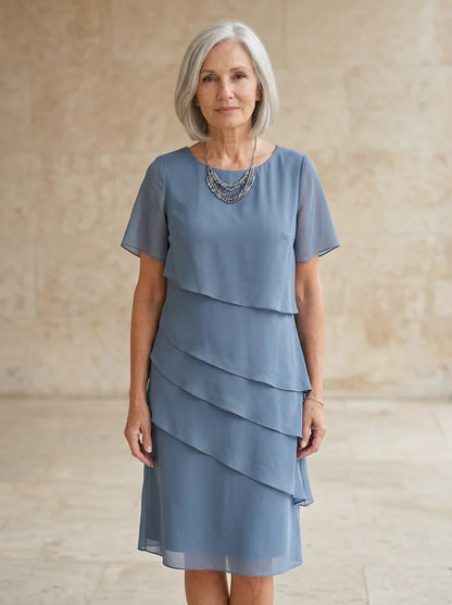 Emiliana Bergonzi Chic Elegant Dress with Flattering Silhouette - main product view