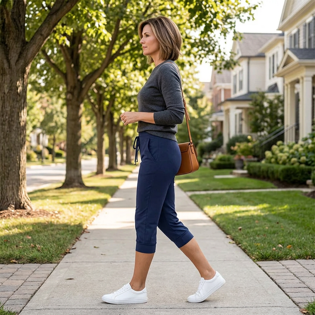 Ernesta Boccaccio™ Soft Capri Sweatpants with Side Pockets