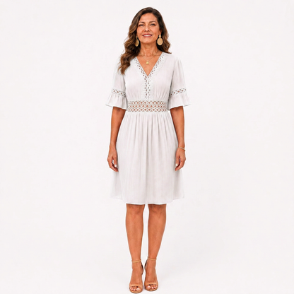 Ester Bolzano™ Elegant V-Neck Summer Dress