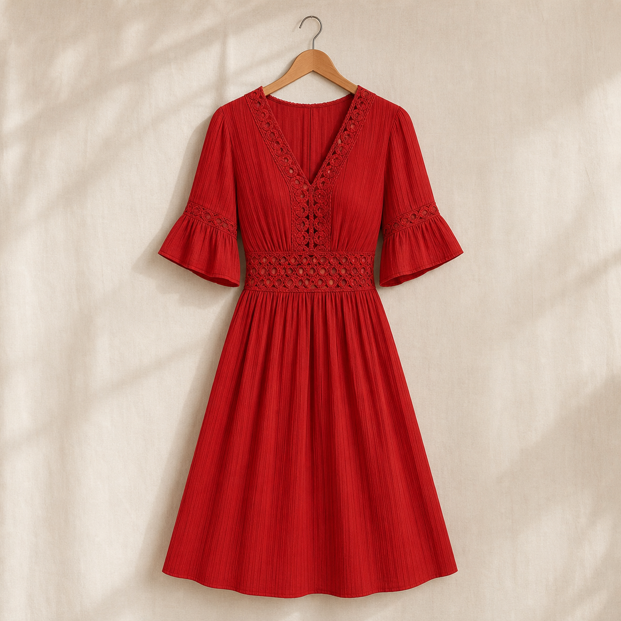 Ester Bolzano™ Elegant V-Neck Summer Dress