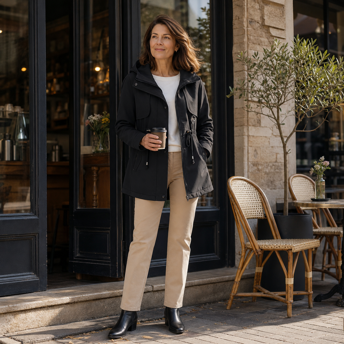 Fabrizia Carbonaro™ Windproof Hooded Jacket for Everyday Comfort