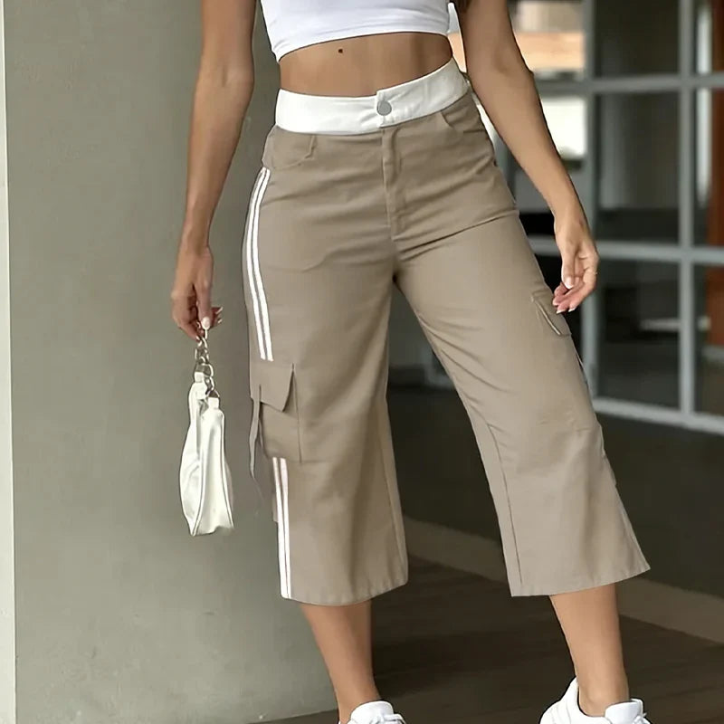 Fausta Agnelli™ Breathable Capri Cargo Pants for Everyday Comfort