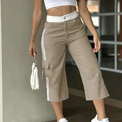 Fausta Agnelli™ Breathable Capri Cargo Pants for Everyday Comfort