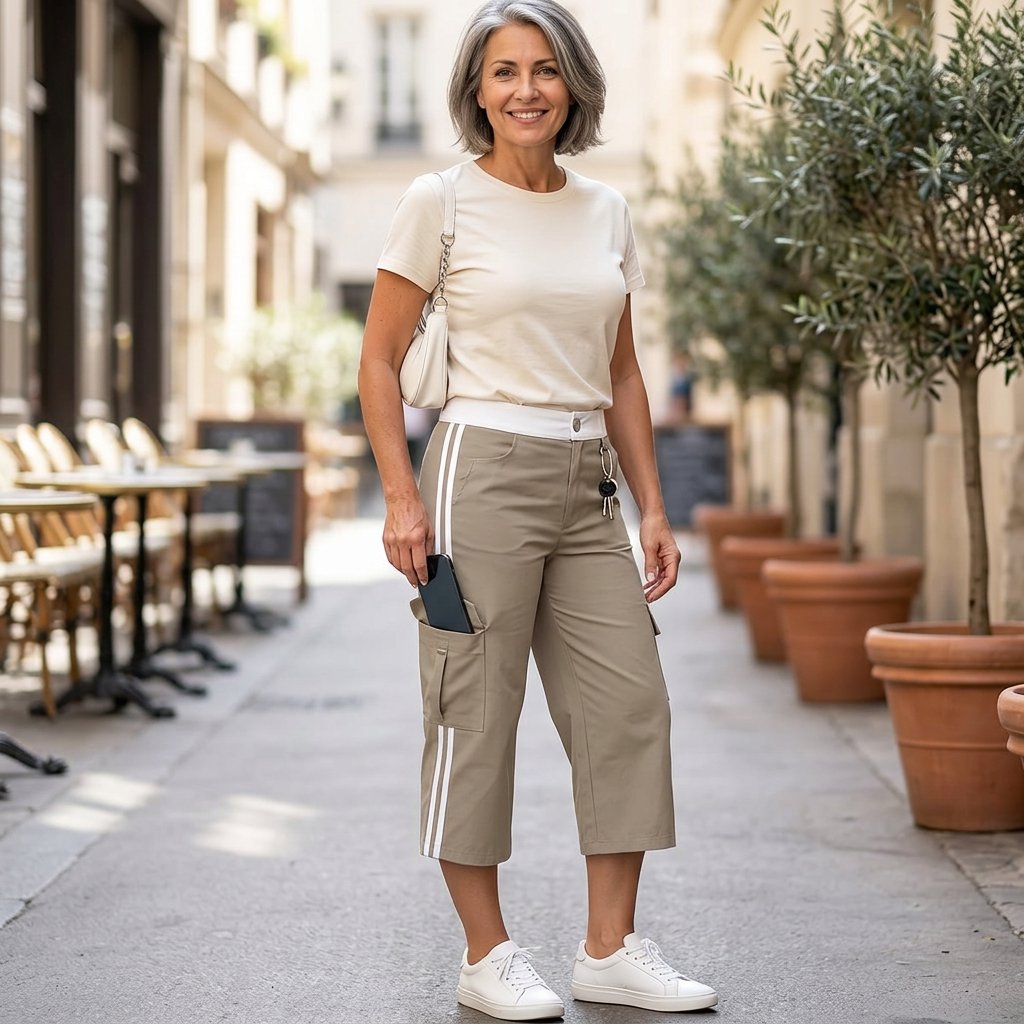 Fausta Agnelli™ Breathable Capri Cargo Pants for Everyday Comfort