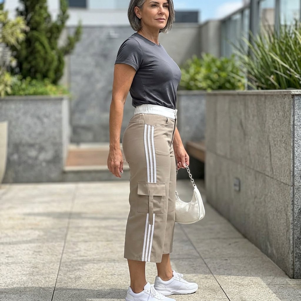 Fausta Agnelli™ Breathable Capri Cargo Pants for Everyday Comfort