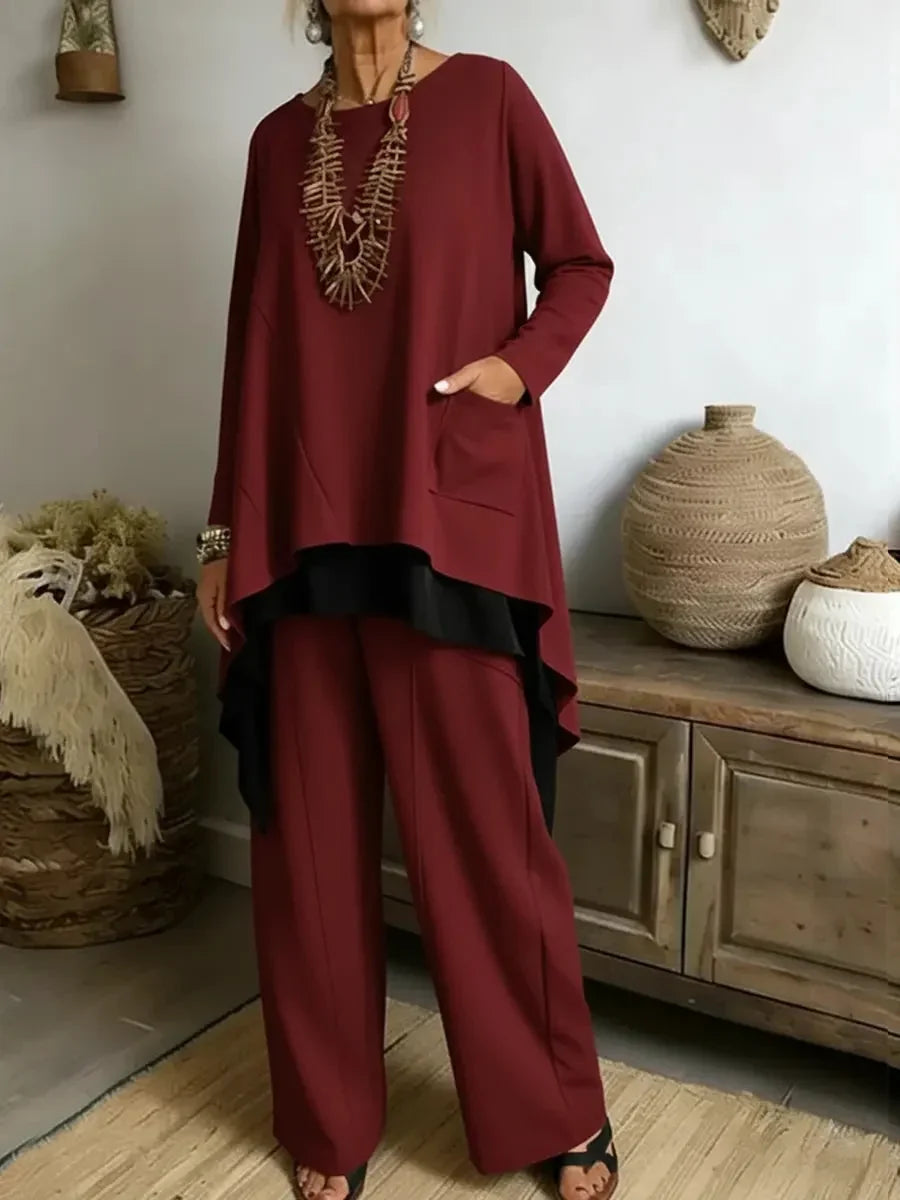 Fausta Aloisi™ Coordinated Two-Piece Set for Effortless Style