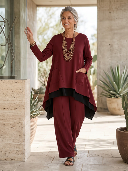 Fausta Aloisi™ Coordinated Two-Piece Set for Effortless Style