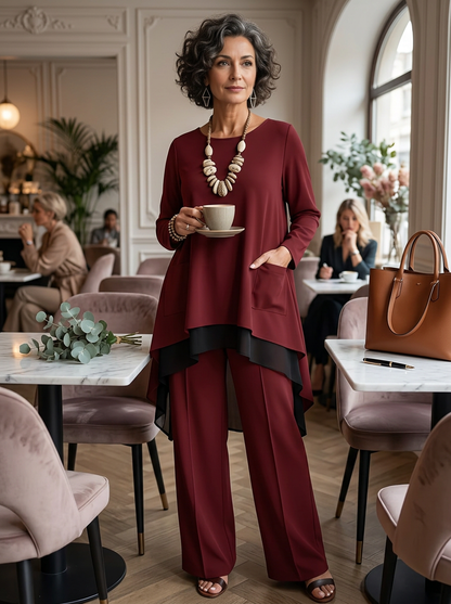 Fausta Aloisi™ Coordinated Two-Piece Set for Effortless Style