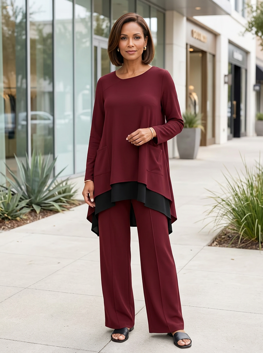 Fausta Aloisi™ Coordinated Two-Piece Set for Effortless Style