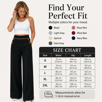 Fausta Amato™ Flattering High Waist Trousers for Effortless Workwear