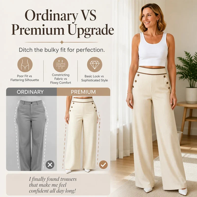 Fausta Amato™ Flattering High Waist Trousers for Effortless Workwear