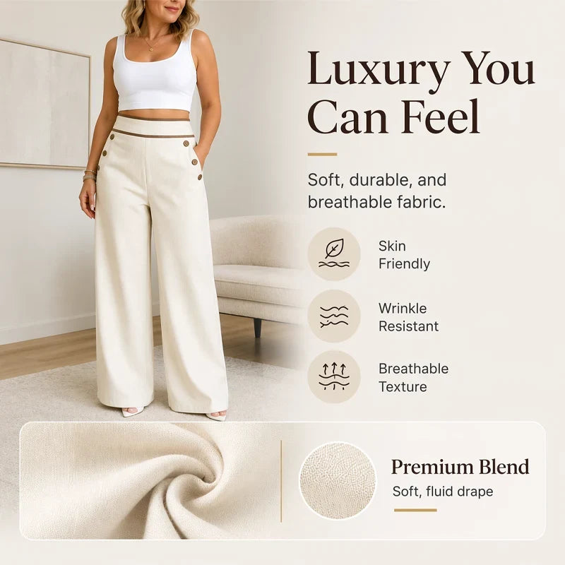 Fausta Amato™ Flattering High Waist Trousers for Effortless Workwear