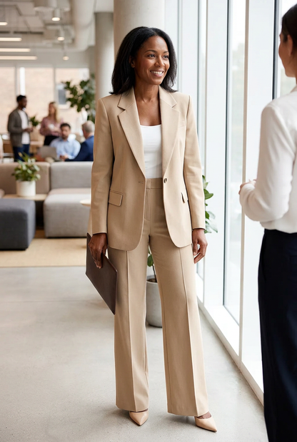 Fausta Covello™ Tailored Suit Set for Effortless Polish