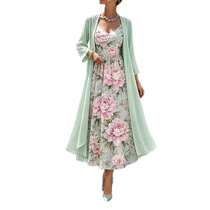 Fausta Rovatti™ Floral Maxi Dress Set for Effortless Elegance