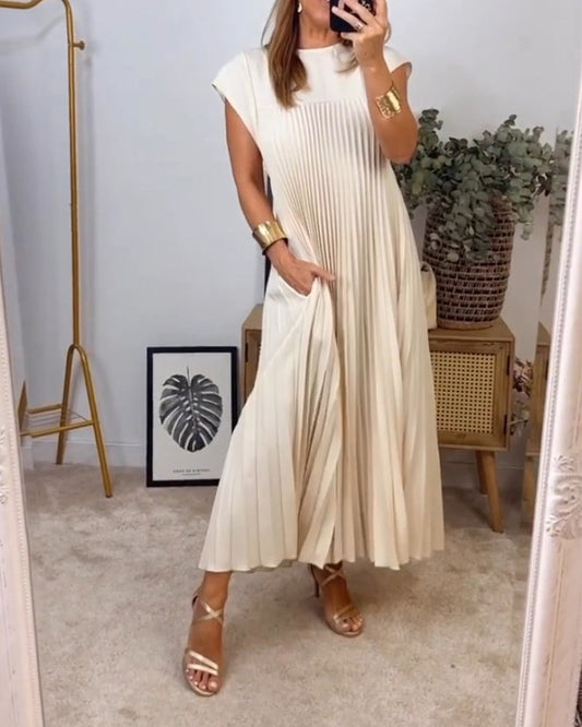 Nina Dembélé™ Sleeveless pleated dress