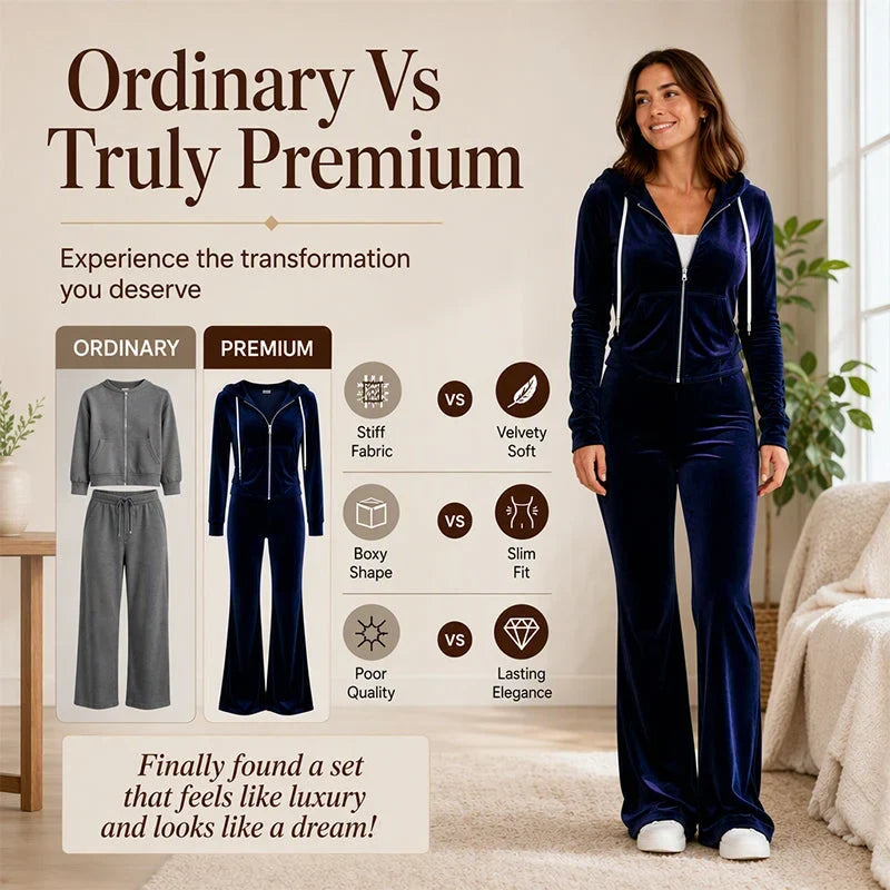 Federica Baronetti™ Cozy Hoodie & Flared Pants Set