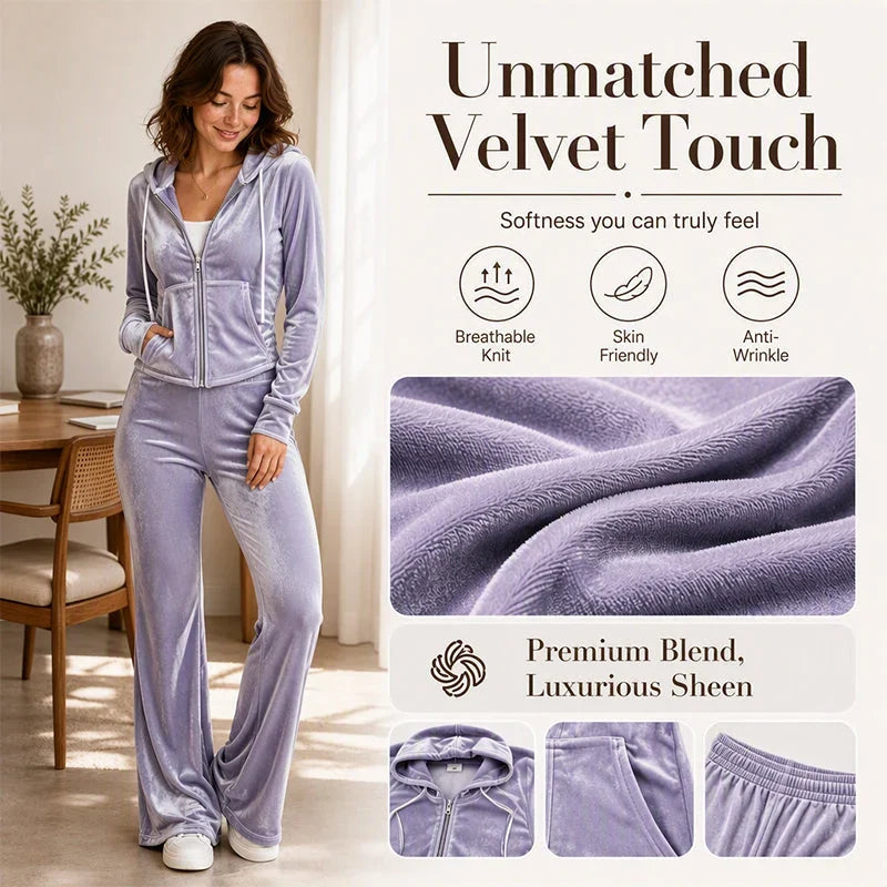 Federica Baronetti™ Cozy Hoodie & Flared Pants Set