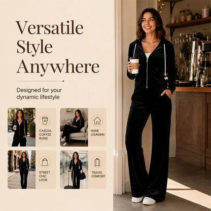 Federica Baronetti™ Cozy Hoodie & Flared Pants Set