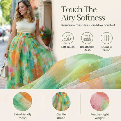 Federica Belmonte™ Elegant Floral Skirt for Occasions