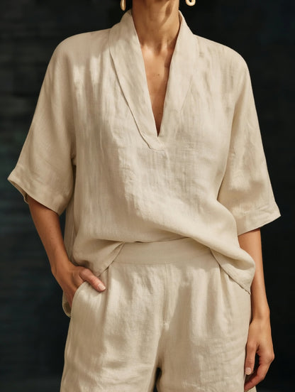 Federica Galli™ Breezy Cotton Top and Shorts Set