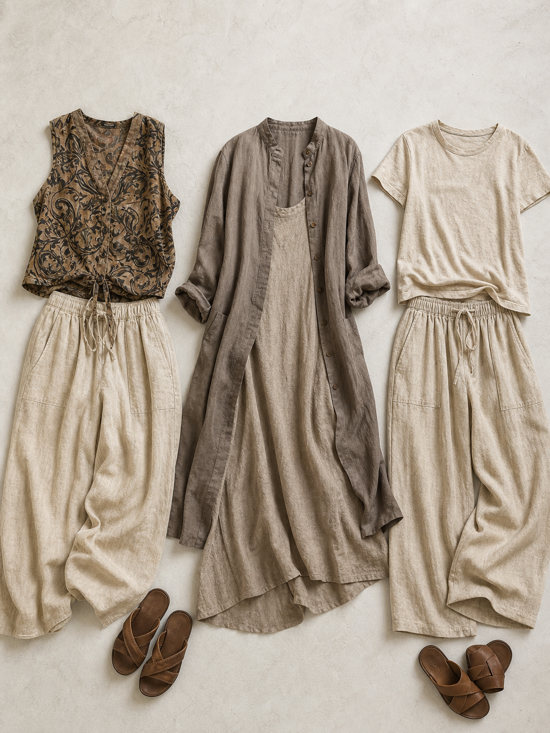 Federica Polacco™ Breathable 3-Piece Set for Effortless Style