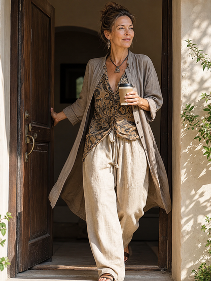 Federica Polacco™ Breathable 3-Piece Set for Effortless Style