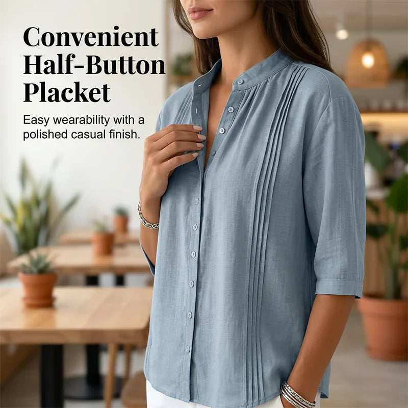 Federica Schiavone™ Versatile Pintuck Top for Day to Dinner