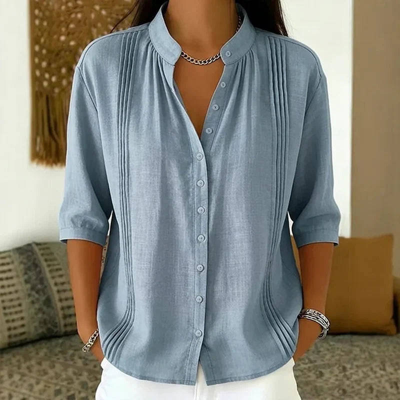 Federica Schiavone™ Versatile Pintuck Top for Day to Dinner