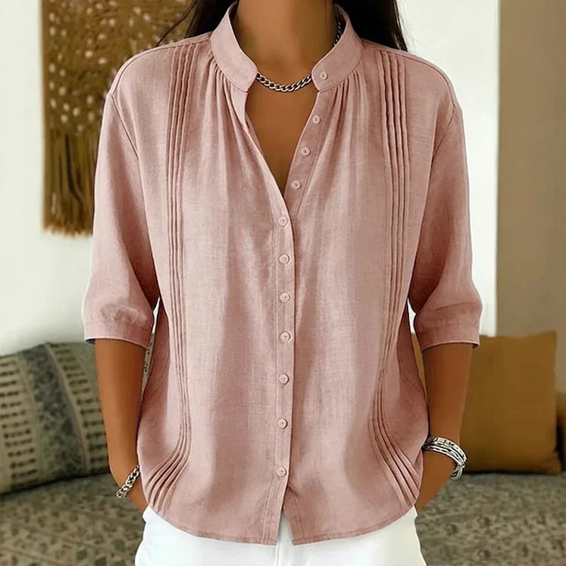 Federica Schiavone™ Versatile Pintuck Top for Day to Dinner