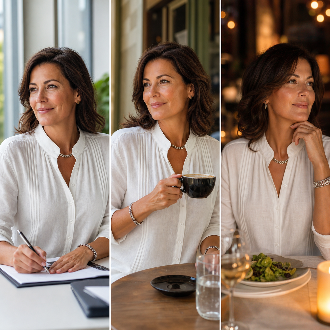 Federica Schiavone™ Versatile Stand Collar Blouse for Day to Dinner