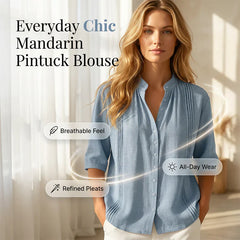 Federica Schiavone™ Versatile Pintuck Top for Day to Dinner