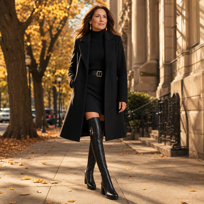 Fedora Rota™ Elegant Over-the-Knee Boots for Fall Outfits