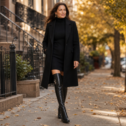 Fedora Rota™ Elegant Over-the-Knee Boots for Fall Outfits