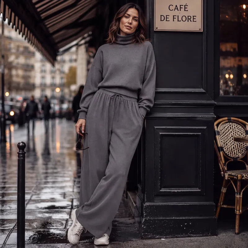 Felicia Bottini™ Soft Turtleneck Lounge Set for Polished Comfort
