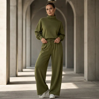 Felicia Bottini™ Soft Turtleneck Lounge Set for Polished Comfort