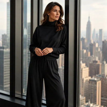 Felicia Bottini™ Soft Turtleneck Lounge Set for Polished Comfort