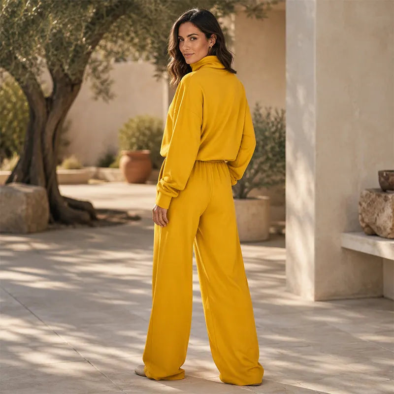 Felicia Bottini™ Soft Turtleneck Lounge Set for Polished Comfort