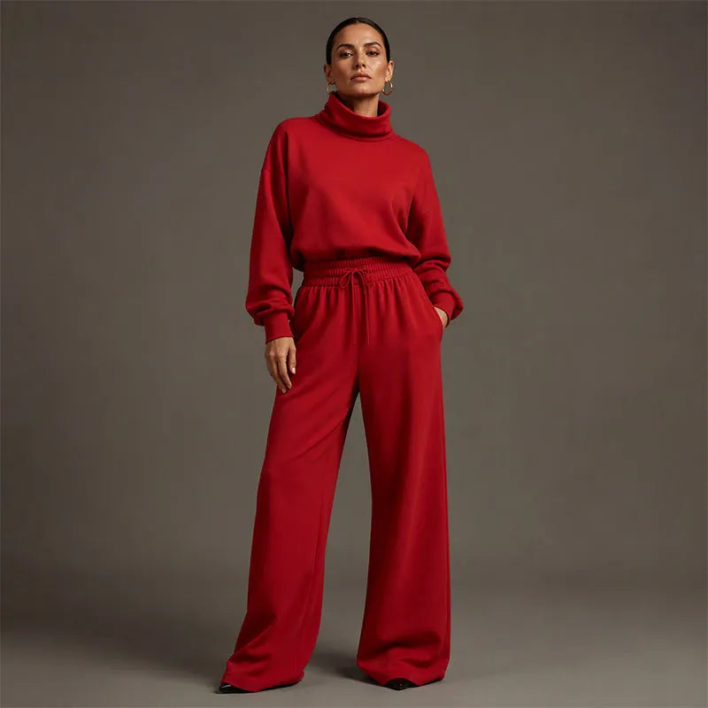 Felicia Bottini™ Soft Turtleneck Lounge Set for Polished Comfort