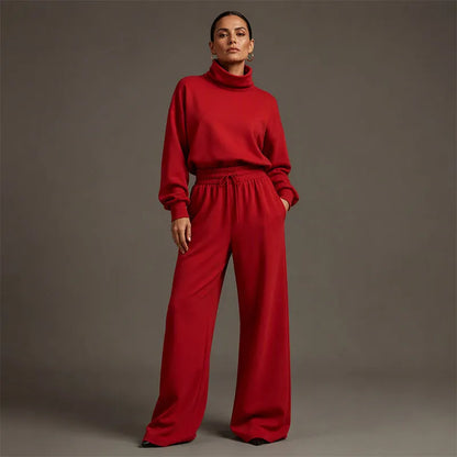 Felicia Bottini™ Soft Turtleneck Lounge Set for Polished Comfort