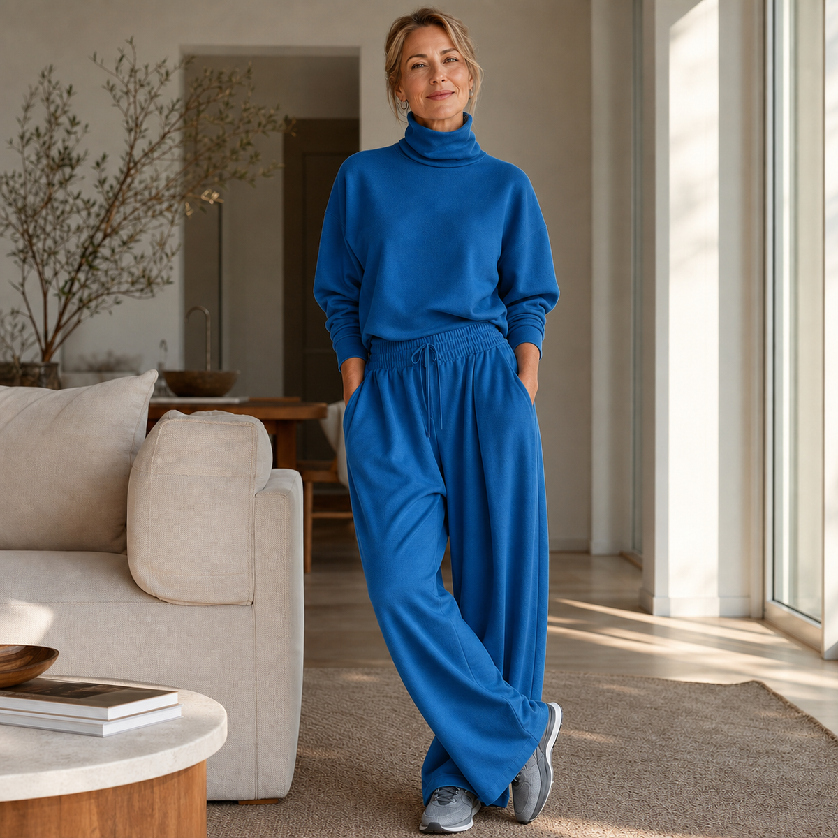Felicia Bottini™ Soft Turtleneck Lounge Set for Polished Comfort