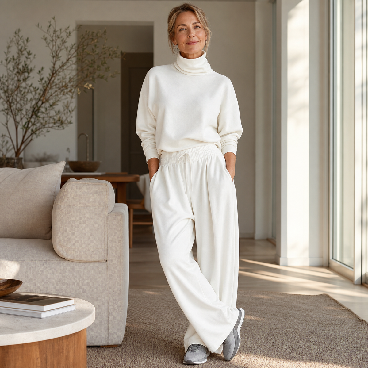 Felicia Bottini™ Soft Turtleneck Lounge Set for Polished Comfort