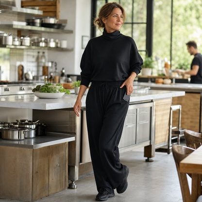 Felicia Bottini™ Soft Turtleneck Lounge Set for Polished Comfort