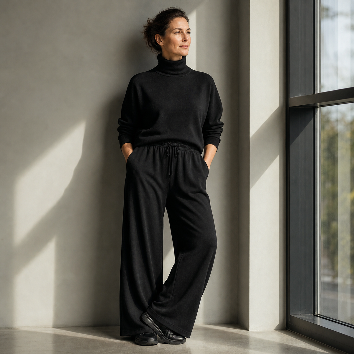 Felicia Bottini™ Soft Turtleneck Lounge Set for Polished Comfort