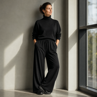 Felicia Bottini™ Soft Turtleneck Lounge Set for Polished Comfort