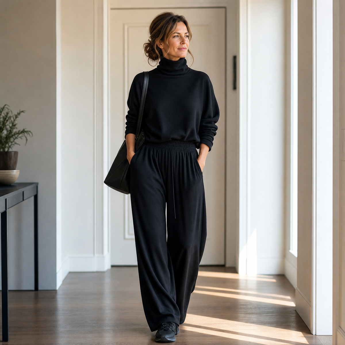 Felicia Bottini™ Soft Turtleneck Lounge Set for Polished Comfort