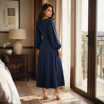 Felicia Brambati™ Versatile V-Neck Dress for Effortless Style